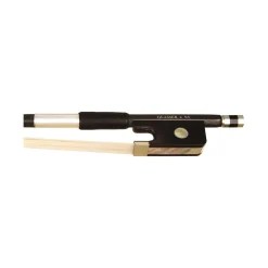Glasser Cello Bow Braided Carbon Fiber, Fully Lined Ebony Frog, Nickel Wire Grip & Tip - 4/4 Octagonal 4/4 Size