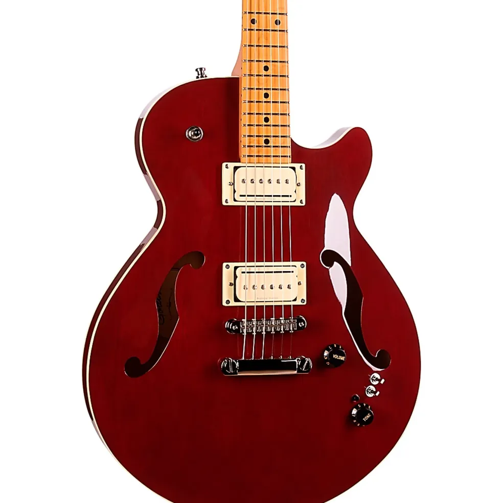 Godin Montreal Premiere Pro Hollowbody Electric Guitar Aztek Red
