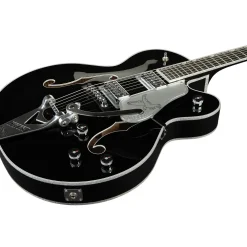 Gretsch Guitars Falcon Hollow Body with String-Thru Bigsby Electric Guitar Black