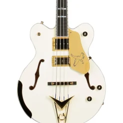 Gretsch Guitars G6136B-TP-AWT Tom Petersson Signature Electric Bass Guitar Aged White