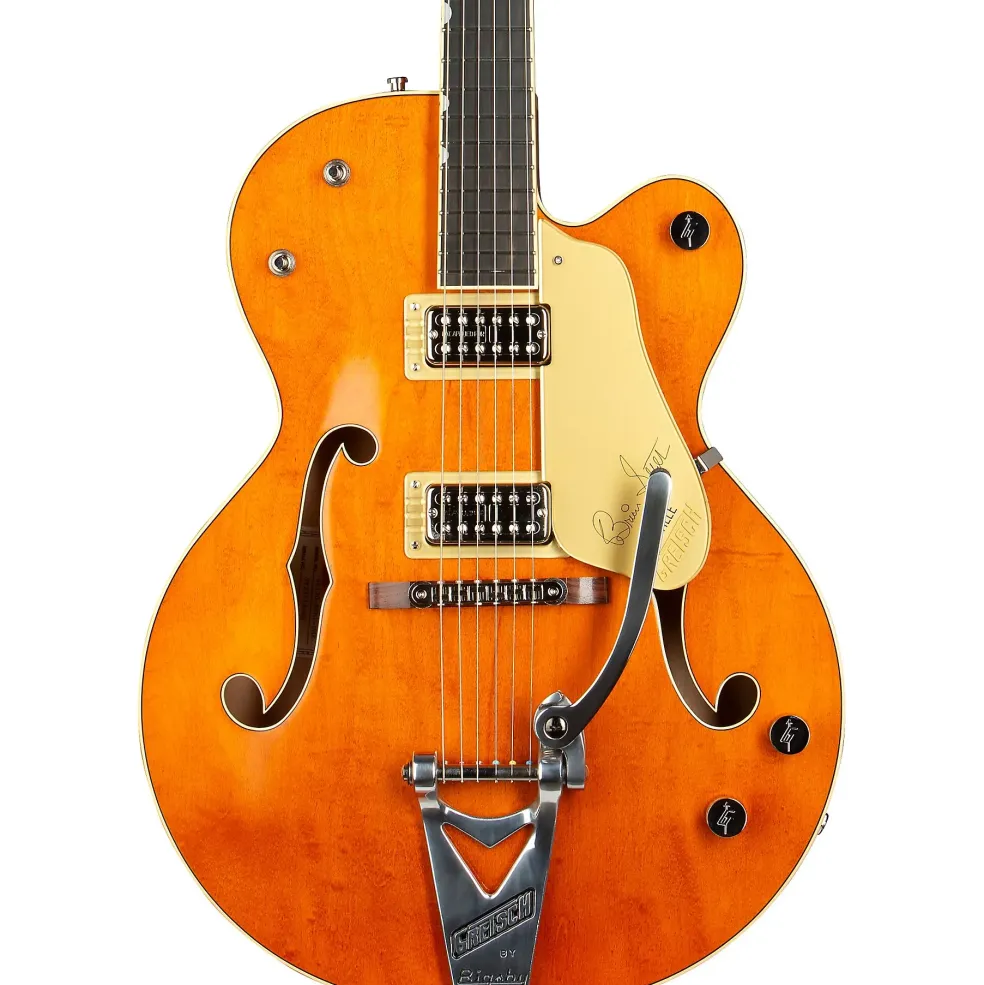Gretsch Guitars G6120T-BSSMK Brian Setzer Signature Nashville Hollowbody '59 "Smoke" With Bigsby Electric Guitar Smoke Orange Lacquer
