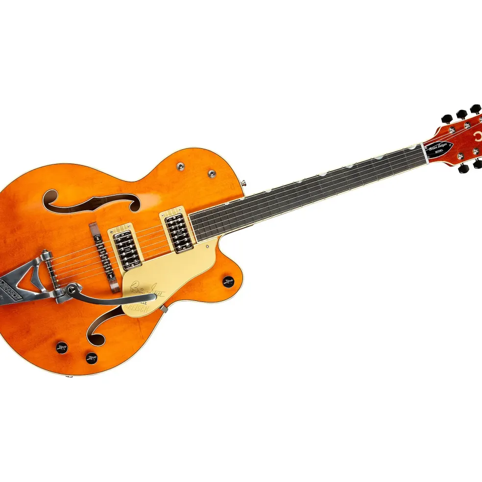 Gretsch Guitars G6120T-BSSMK Brian Setzer Signature Nashville Hollowbody '59 "Smoke" With Bigsby Electric Guitar Smoke Orange Lacquer