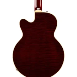 Gretsch Guitars G6659TFM Players Edition Broadkaster Jr. Center Block Bigsby Semi-Hollow Electric Guitar Dark Cherry Stain