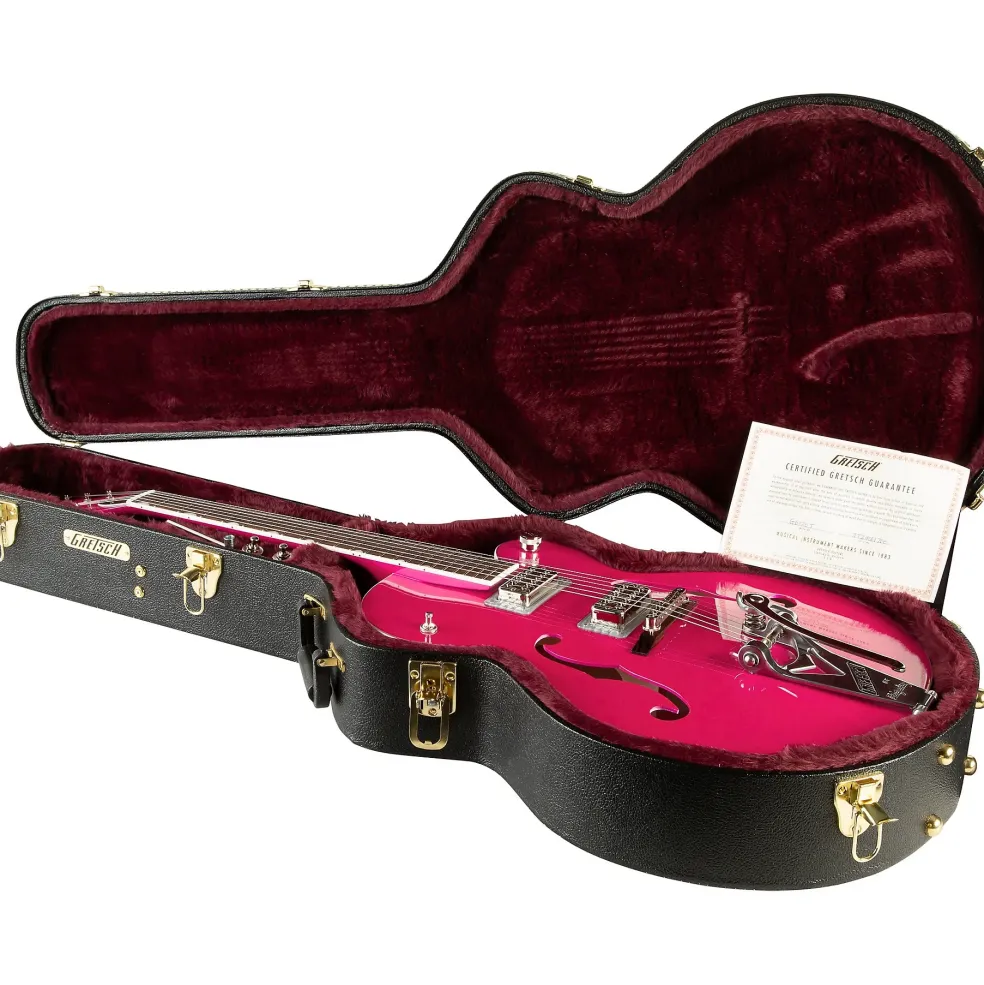 Gretsch Guitars G6120T-HR Brian Setzer Signature Hot Rod Hollowbody With Bigsby Candy Magenta