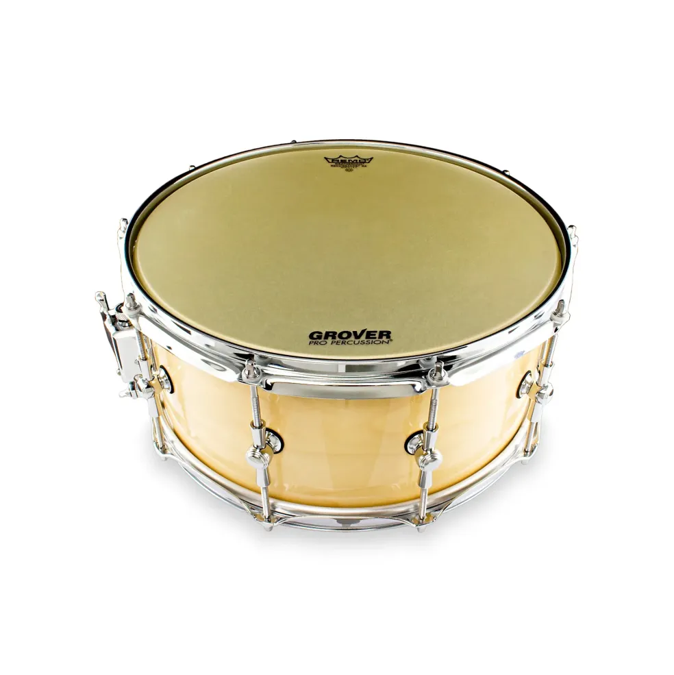 Grover Pro GSX Concert Snare Drum Natural Lacquer 14 x 6.5 in.