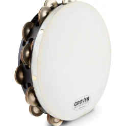 Grover Pro Projection-Plus Double-Row German Silver Tambourine 10 in.