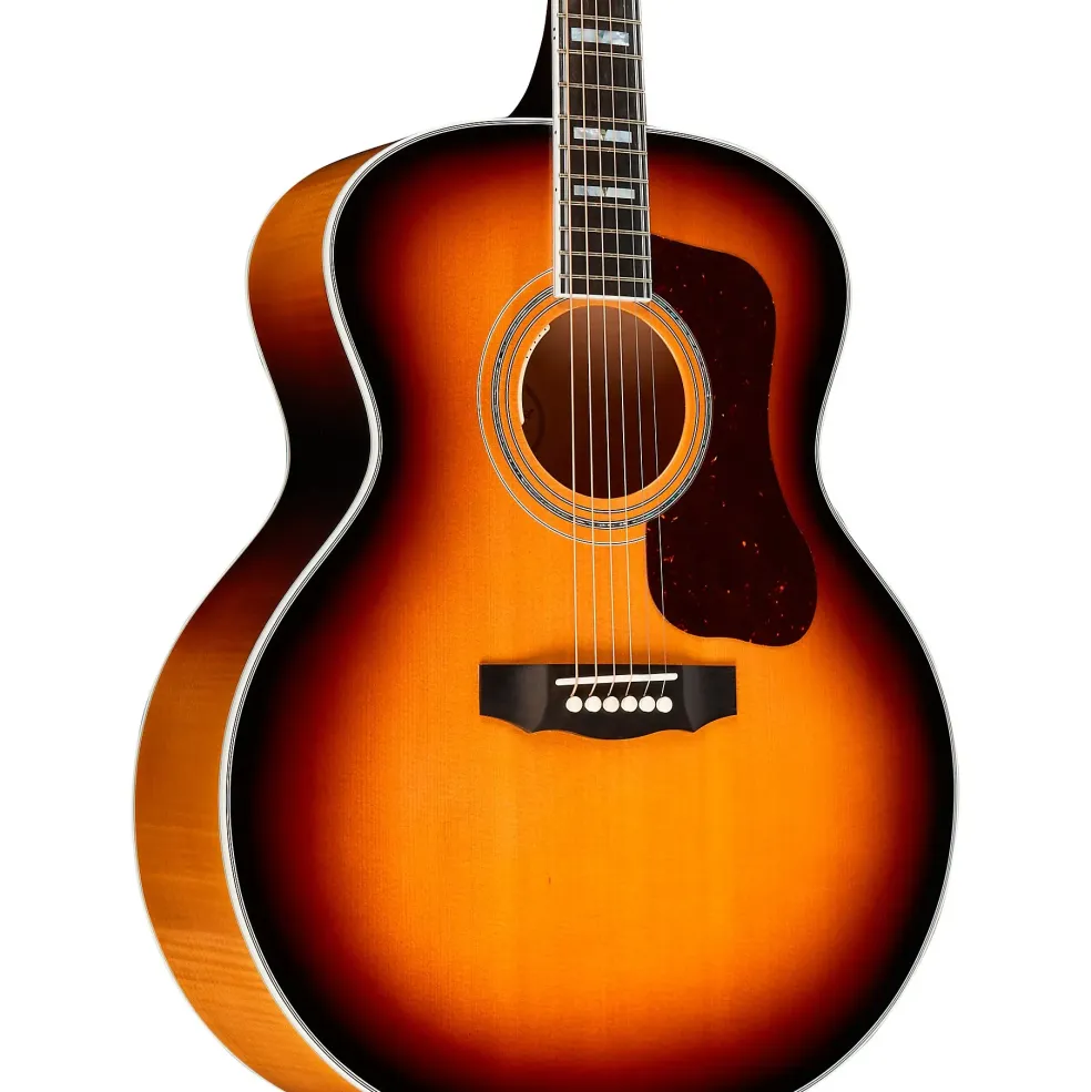 Guild F-55E Maple Jumbo Acoustic-Electric Guitar Antique Burst