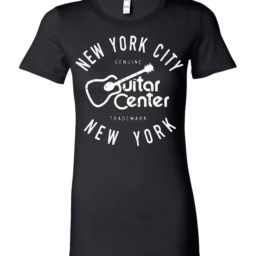 Guitar Center Ladies NYC Fitted Tee Large