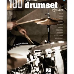Hal Leonard 100 Essential Drumset Lessons Book/Online Audio