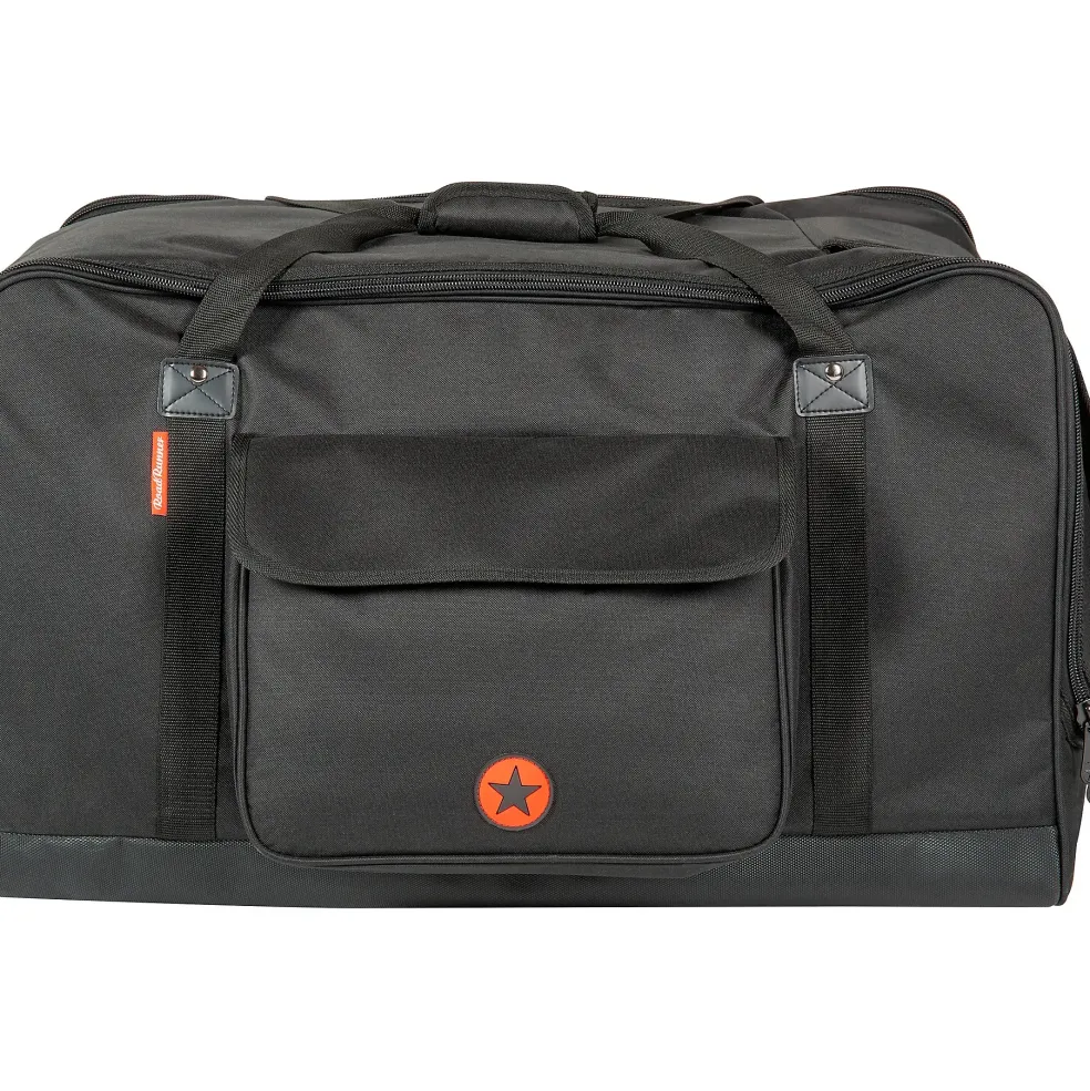 Harbinger VARI V3415 15" Powered Speakers Package With Avenue II Road Runner Bags