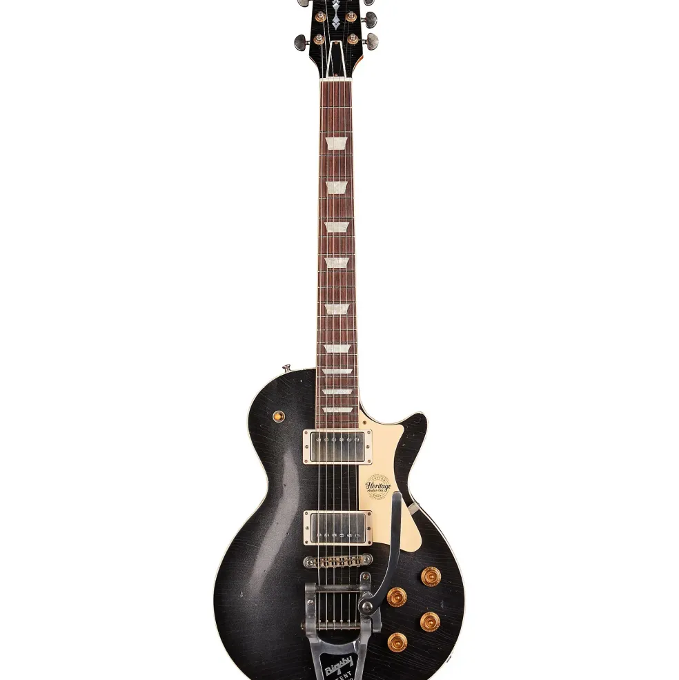 Heritage Custom Shop H-150 Artisan Aged Bigsby Electric Guitar Space Black