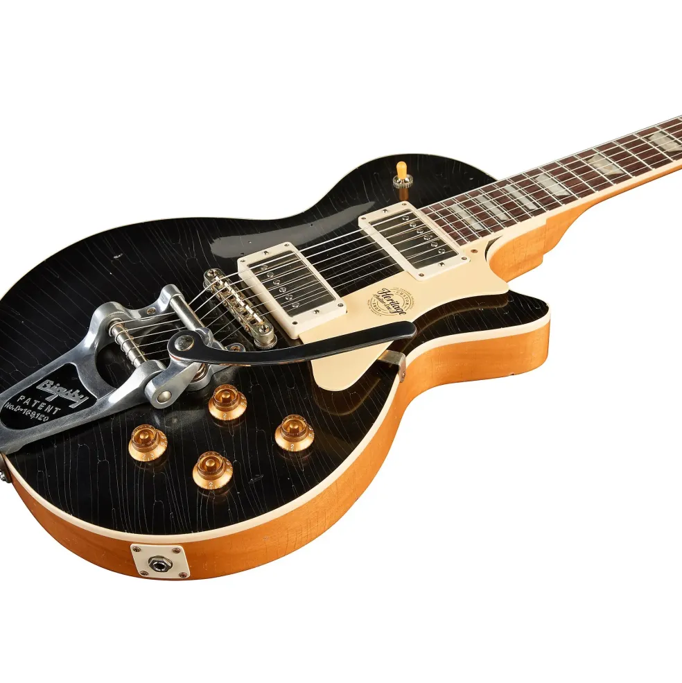 Heritage Custom Shop H-150 Artisan Aged Bigsby Electric Guitar Space Black