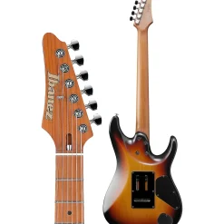 Ibanez AZ2402L AZ Prestige Left-Handed Electric Guitar Tri Fade Burst Flat