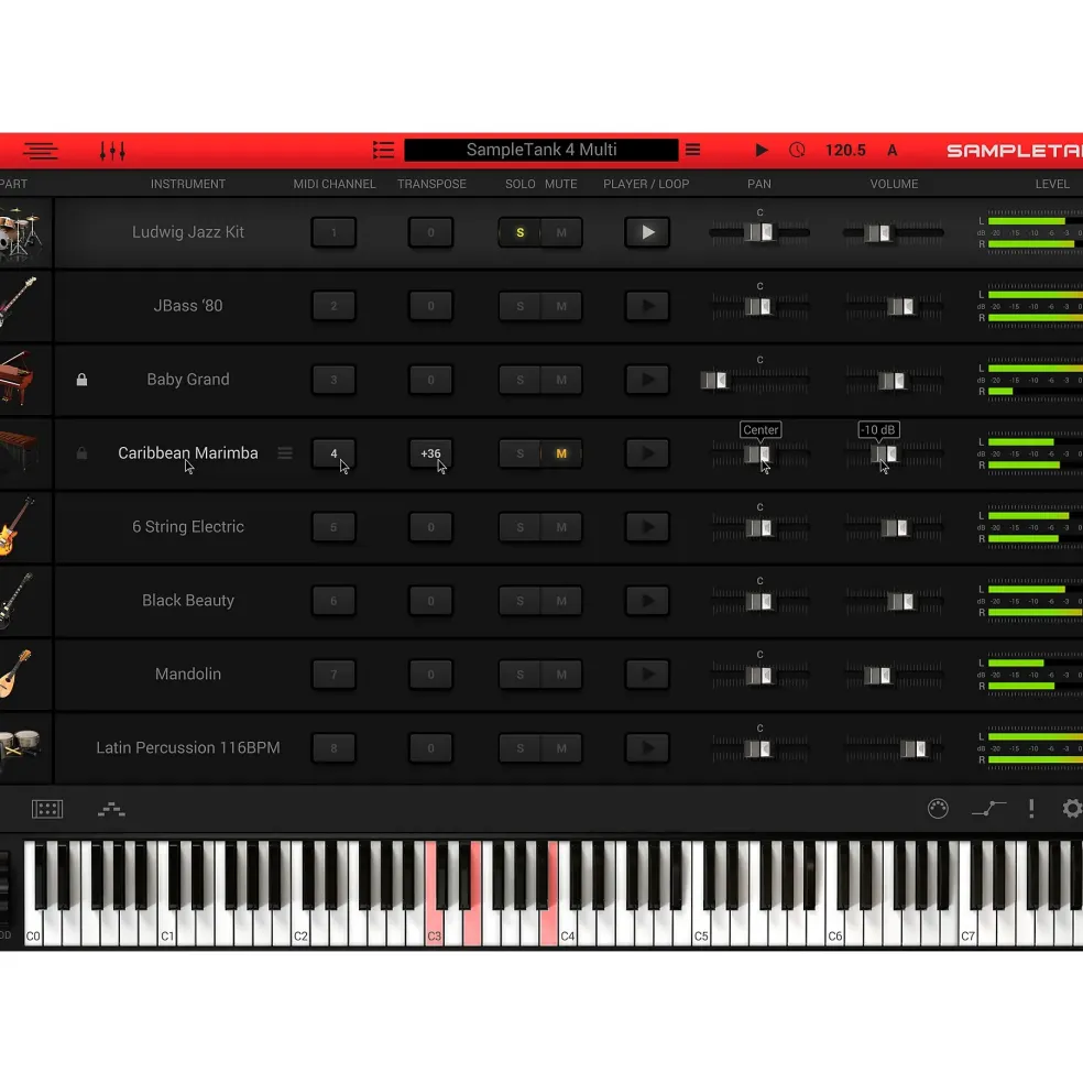 IK Multimedia SampleTank 4 SE Virtual Drums Software Plug-in