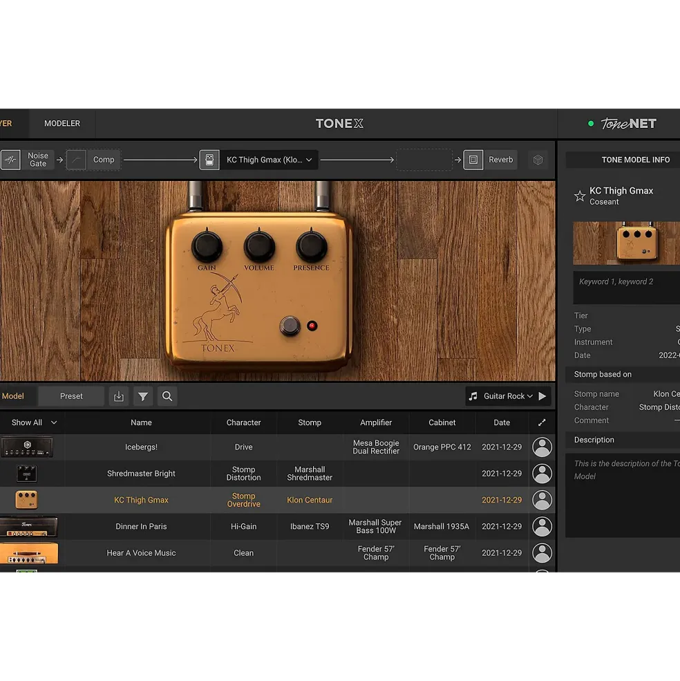 IK Multimedia TONEX MAX Software Plug-in