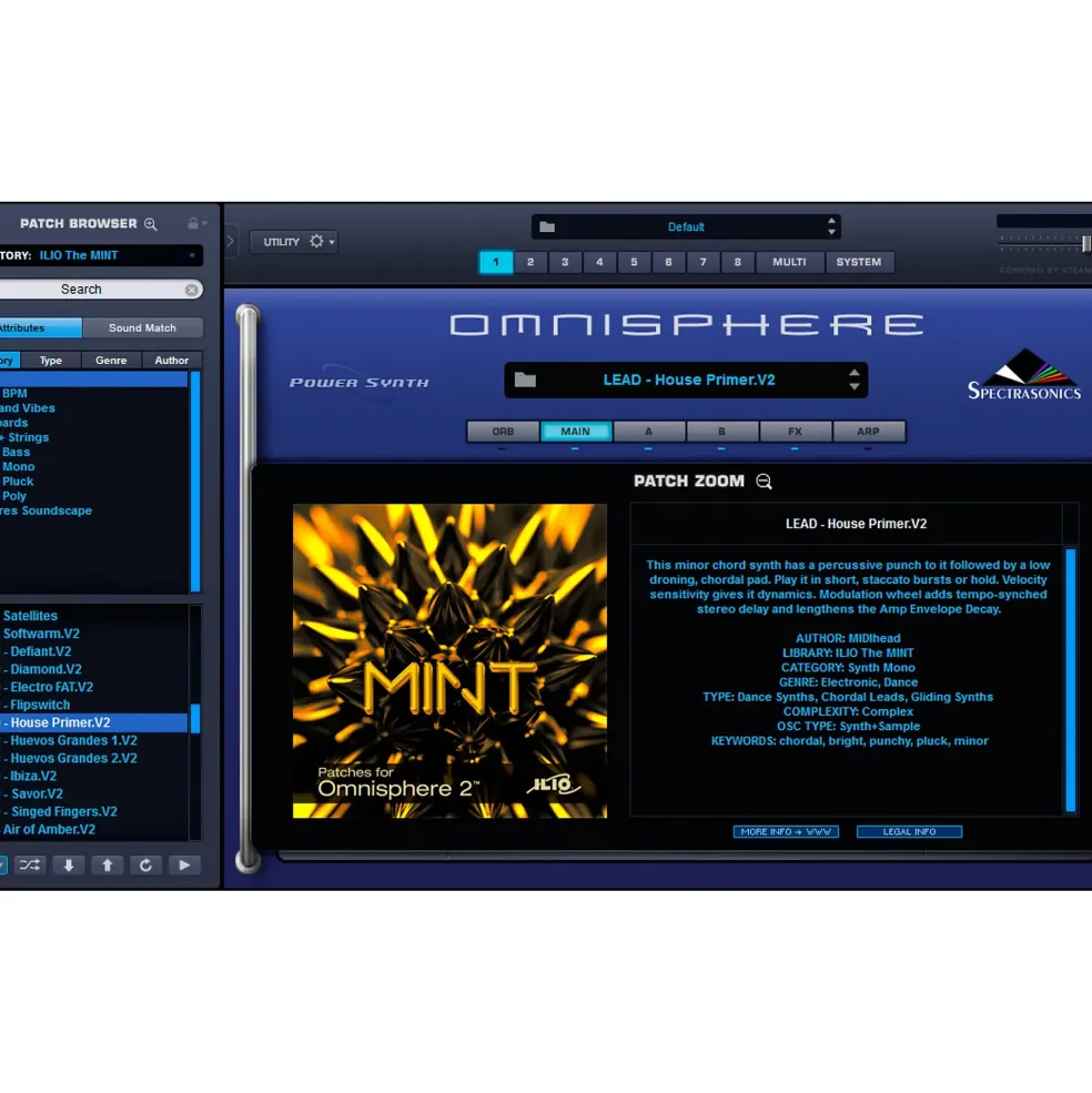 Ilio The Mint - Patch Library for Omnisphere 2