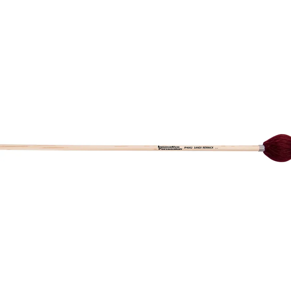 Innovative Percussion Sandi Rennick Marimba Birch Mallets Cranberry Yarn Medium