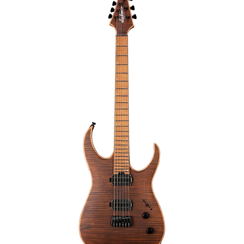 Jackson USA Signature Misha Mansoor Juggernaut HT6FM Electric Guitar Amber Tiger Eye