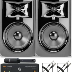 JBL 308P MKII 8" Studio Monitor Pair with IK Multimedia ARC Studio Advanced Room Correction System