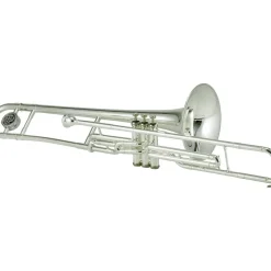 Jupiter JTB720V Standard Series C Valve Trombone Silver Yellow Brass Bell