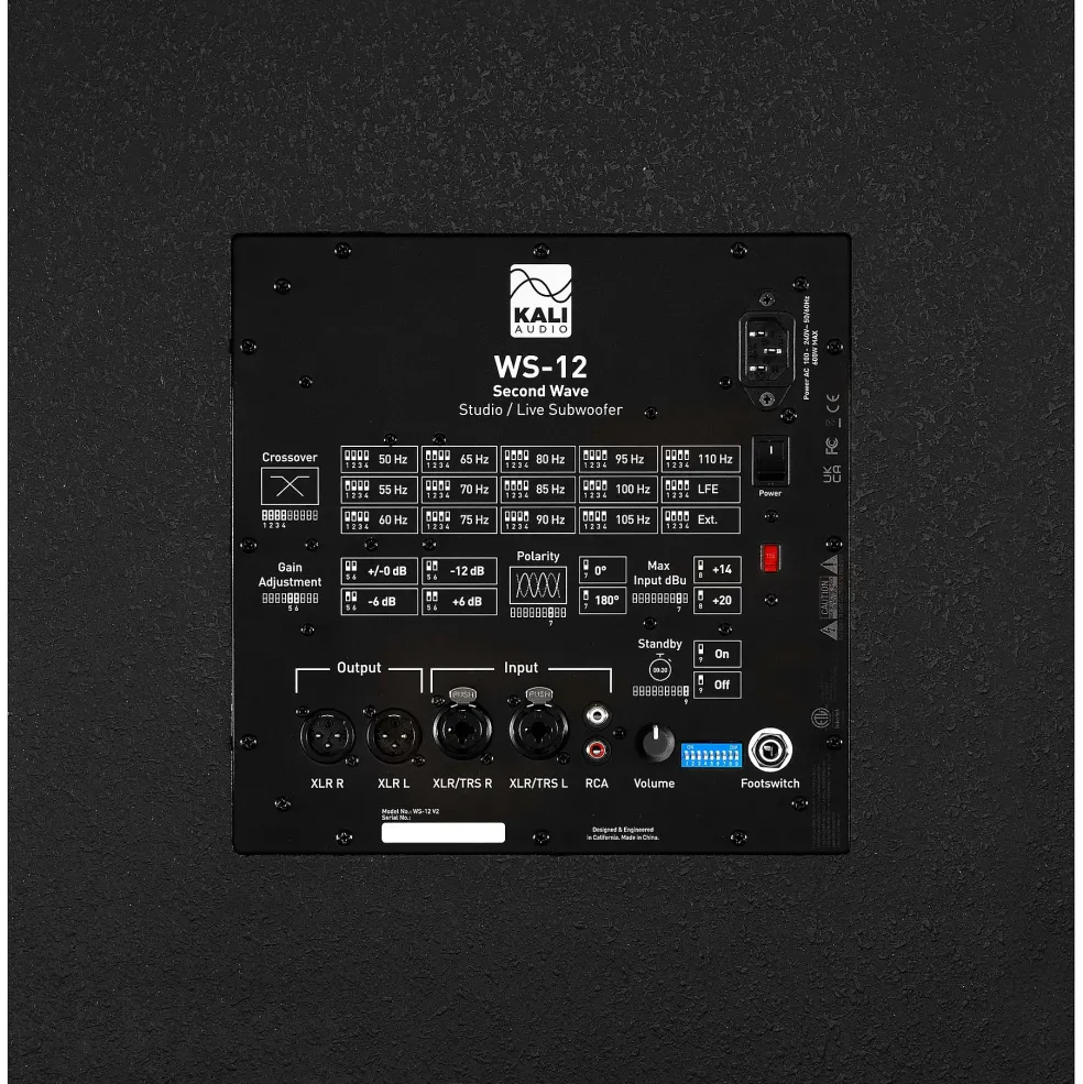 Kali Audio WS-12 V2 12" Powered Subwoofer
