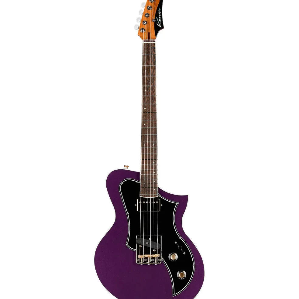 Kauer Guitars Korona FT Ash Electric Guitar Firemist Purple