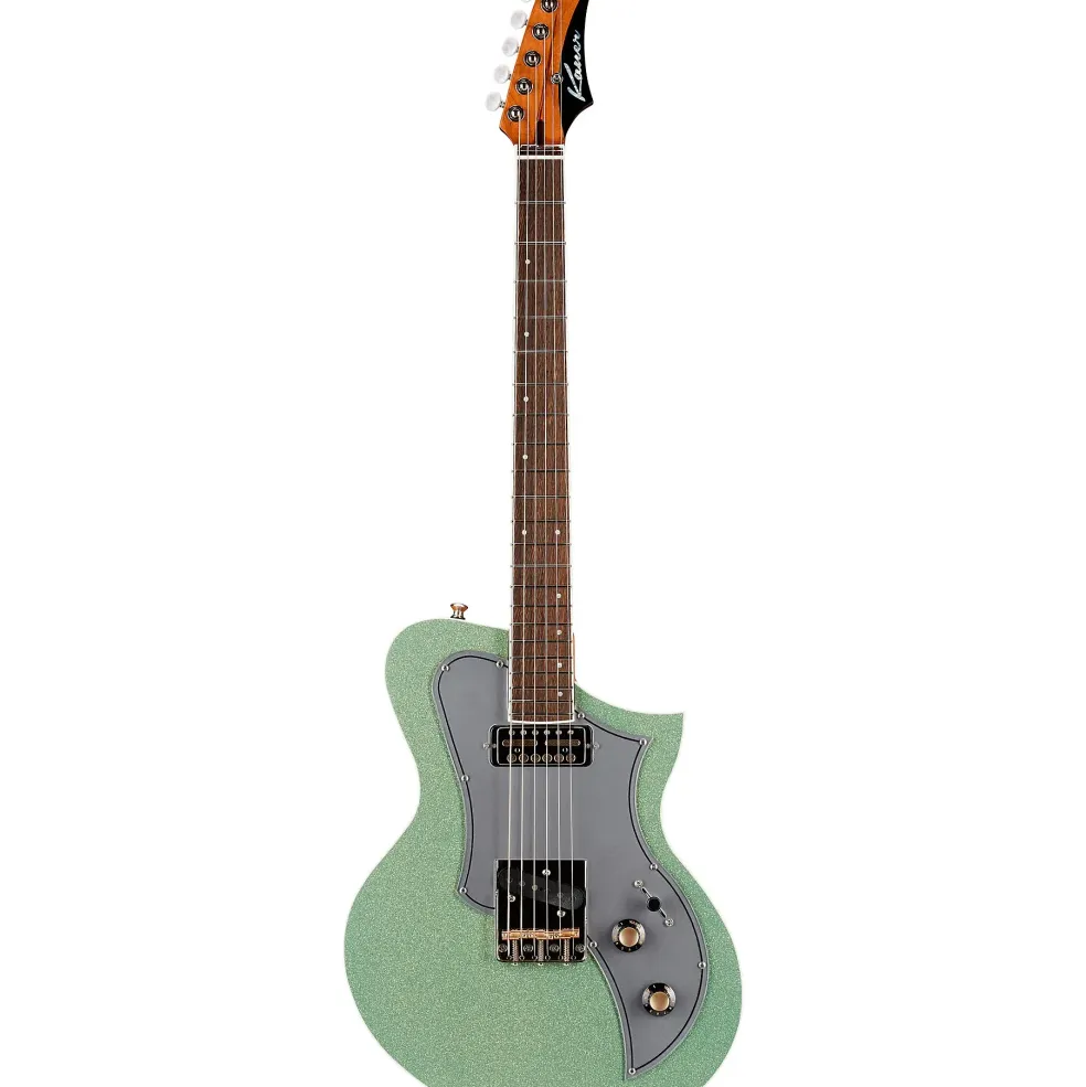 Kauer Guitars Korona FT Pine Electric Guitar Seafoam Metal Flake