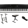 Kawai ES920 Digital Piano Essentials Bundle Black Black