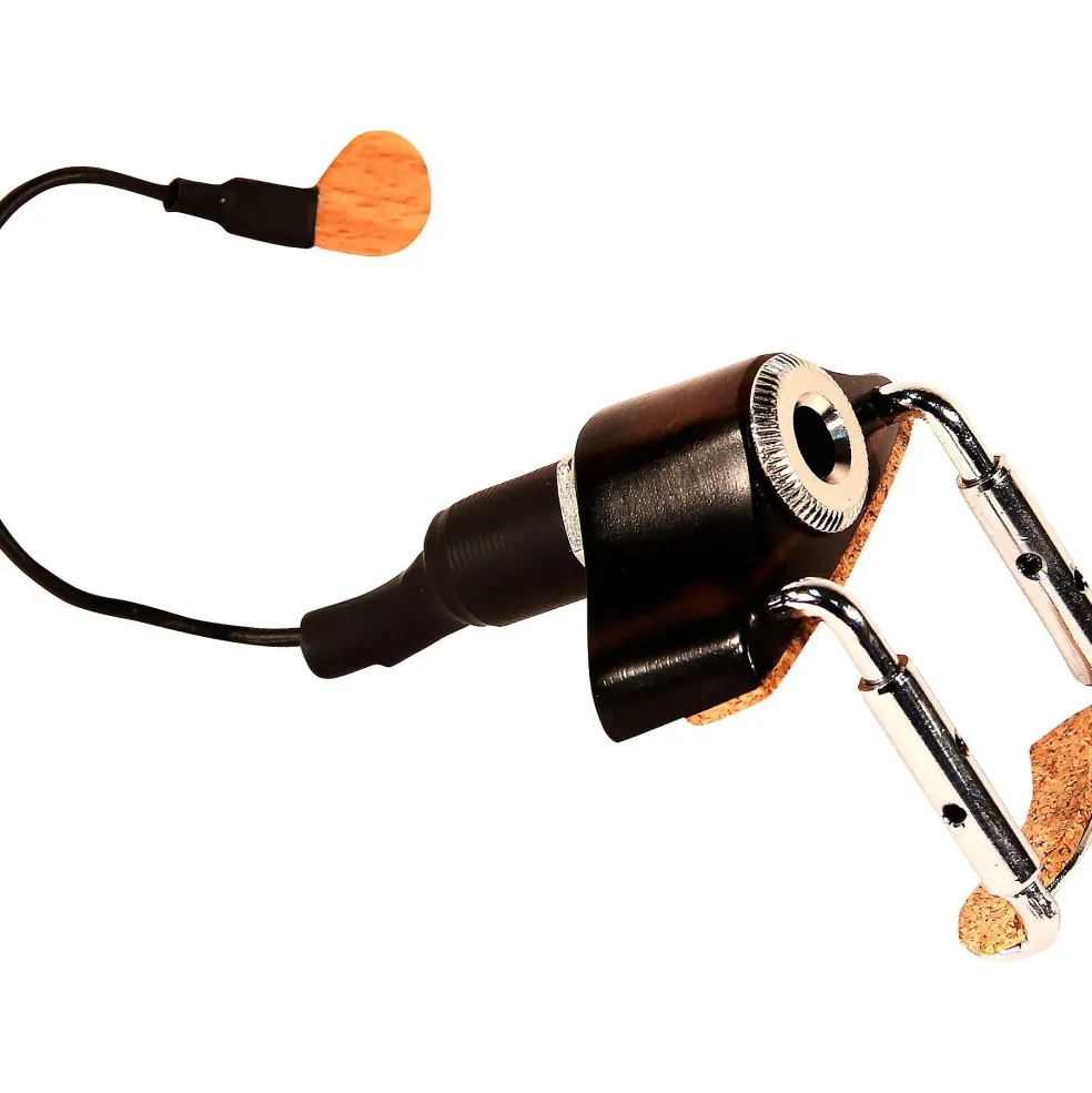 KNA VV-3 Portable Piezo Pickup for Violin and Viola with Deluxe Jack Housing