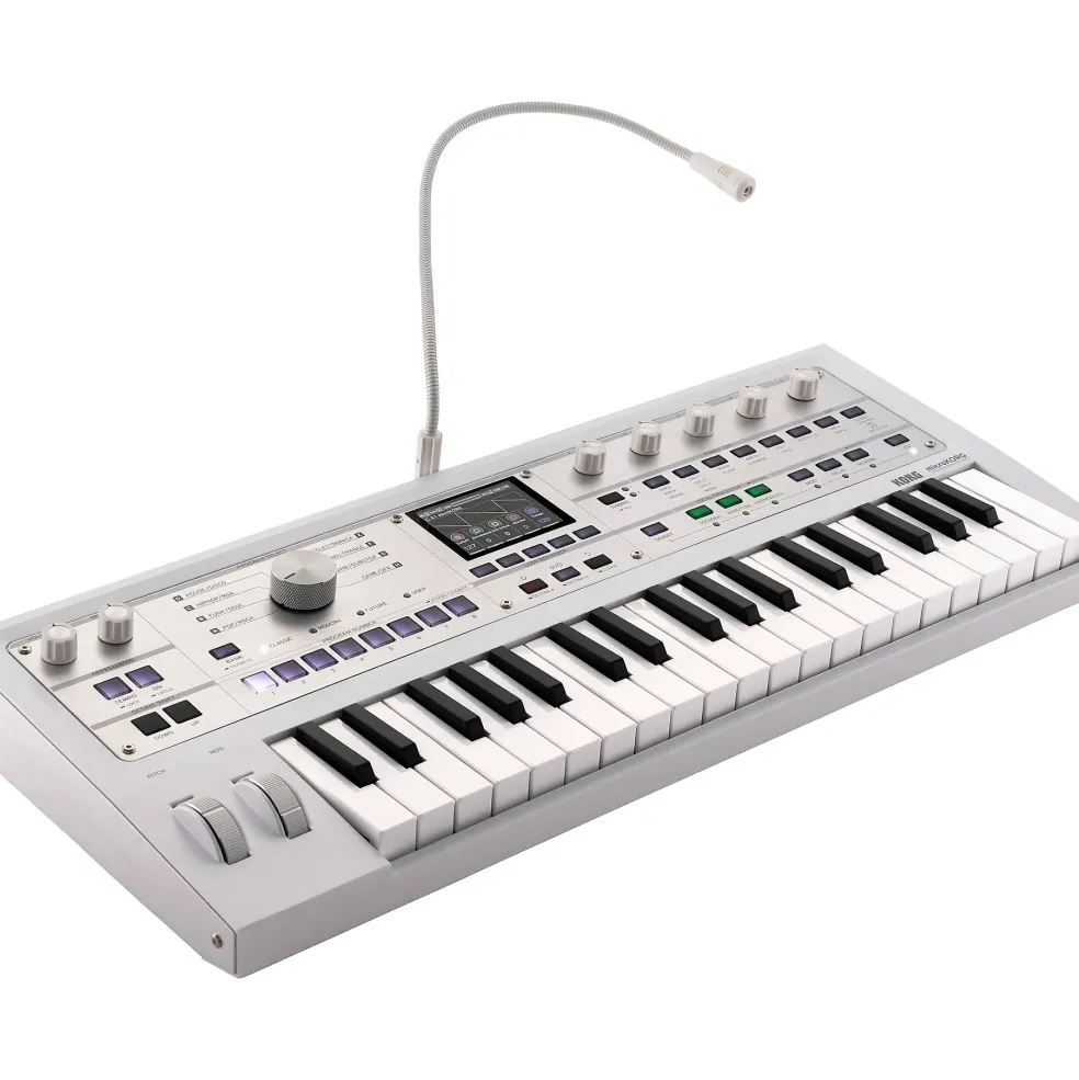 KORG microKORG 2 Keyboard Synthesizer & Vocoder Limited Edition White