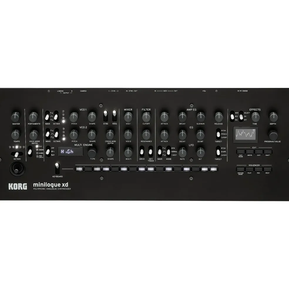 KORG minilogue xd module Keyboard Voice Expander and Desktop Synth Black