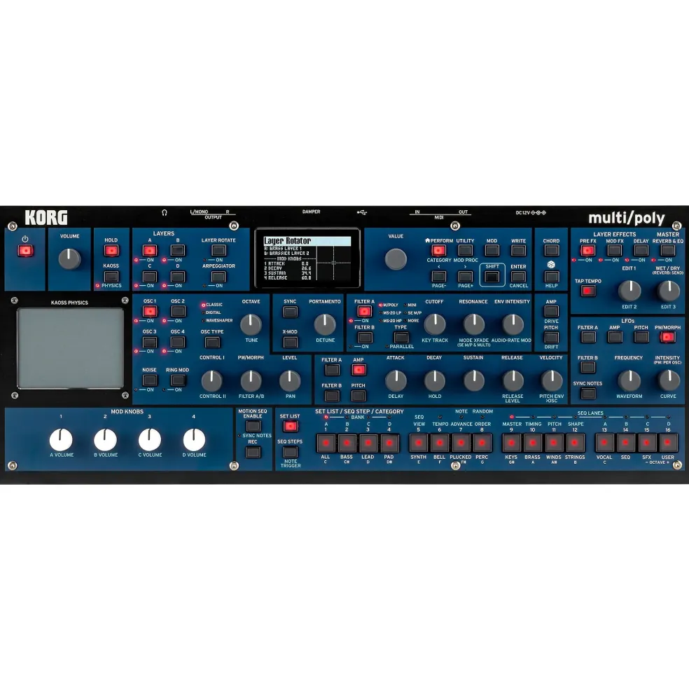 KORG Multi/Poly Virtual Analog Synthesizer Desktop Module