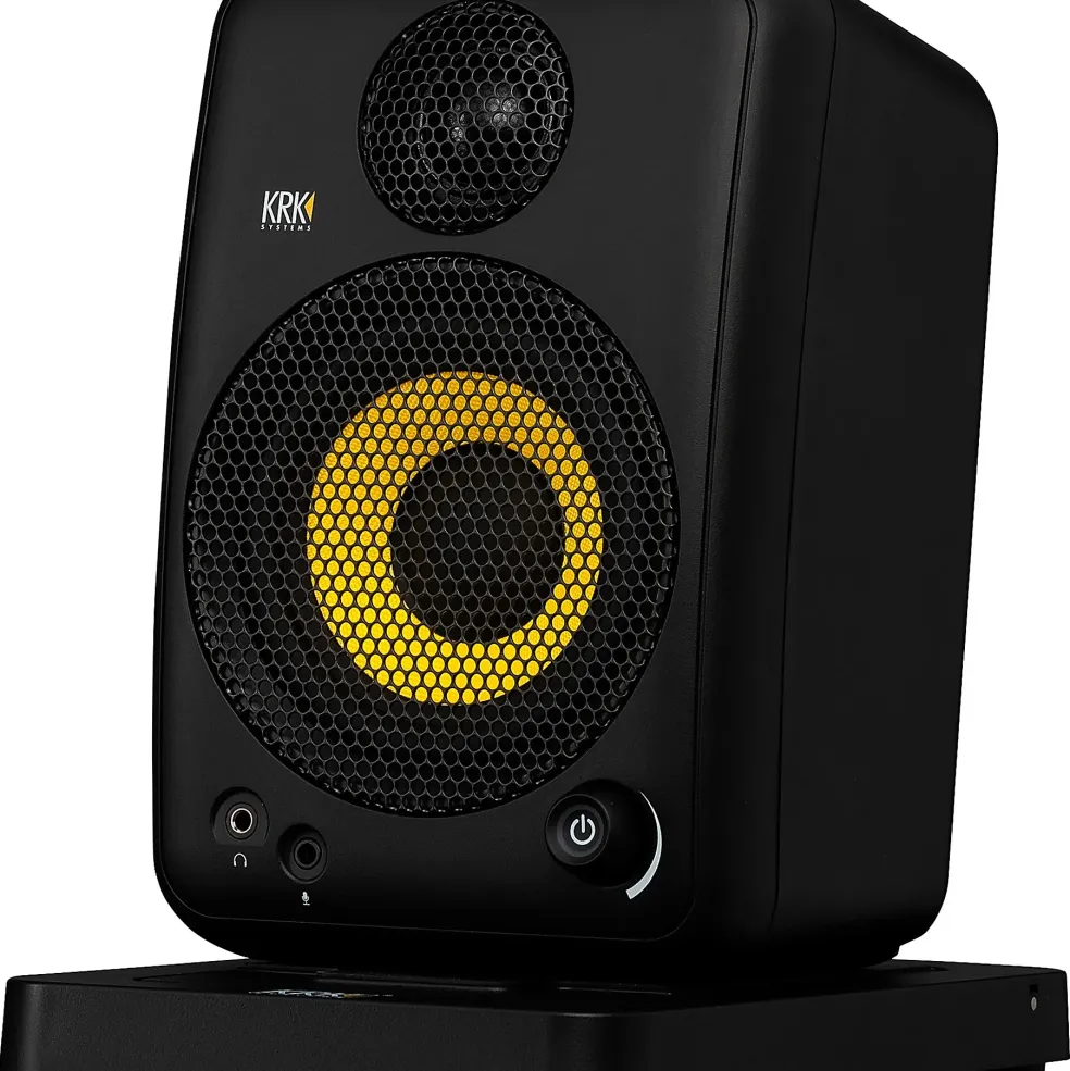KRK GOAUX4 4" Powered Portable Studio Monitor (Pair) Black