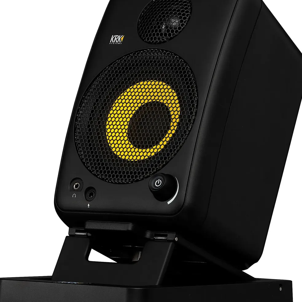 KRK GOAUX4 4" Powered Portable Studio Monitor (Pair) Black