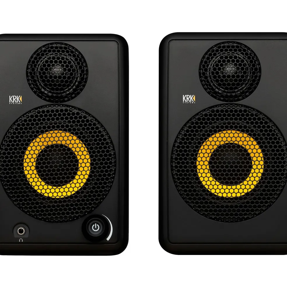 KRK GOAUX3 3" Powered Portable Studio Monitor (Pair) Black