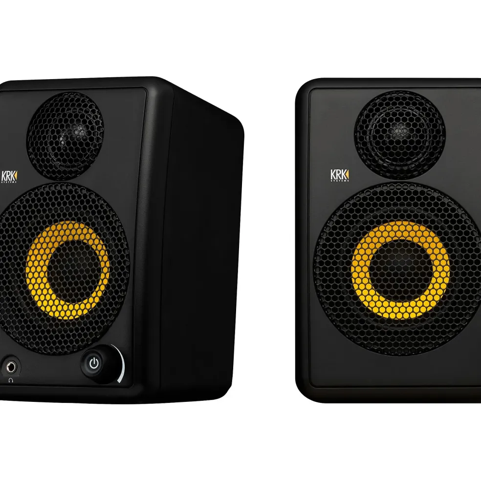 KRK GOAUX3 3" Powered Portable Studio Monitor (Pair) Black