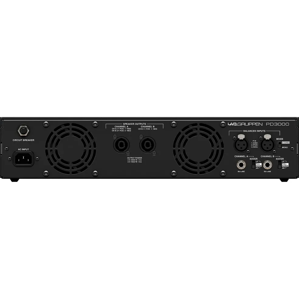 Lab Gruppen PD3000 3,000W 2-Channel Power Amplifier