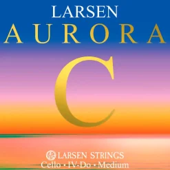 Larsen Strings Aurora Cello C String 4/4 Size, Medium Tungsten, Ball End