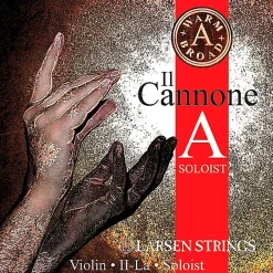 Larsen Strings Il Cannone Soloist Warm and Broad Violin A String 4/4 Size Aluminum Wound, Medium Gauge, Ball End