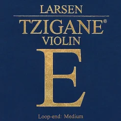 Larsen Strings Tzigane Violin E String 4/4 Size Carbon Steel, Medium Gauge, Loop End