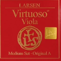 Larsen Strings Virtuoso Soloist Viola String Set 15 to 16-1/2 in., Medium Multiple Wound, Ball End