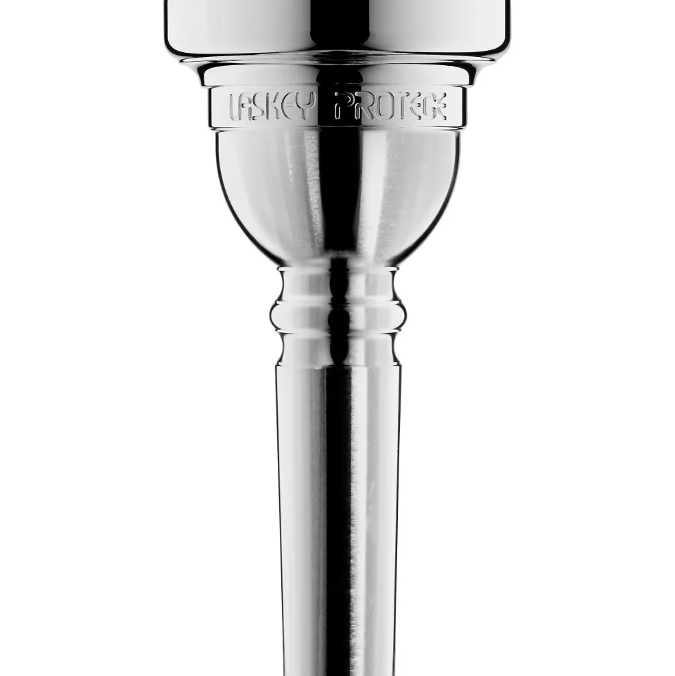 Laskey Protege Series Large Shank Trombone Mouthpiece in Silver