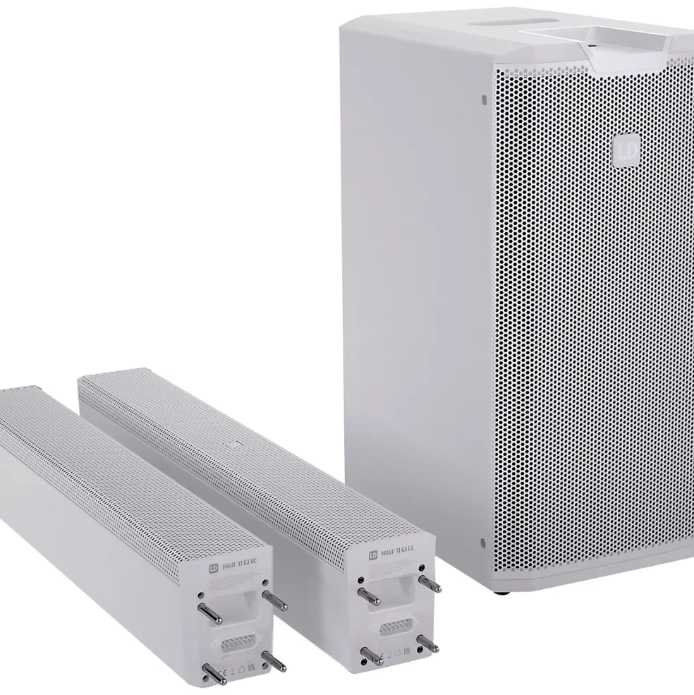 LD Systems MAUI 11 G3 Portable Cardioid Powered Column PA System, White
