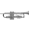 Levante LV-TR4201 Bb Intermediate Trumpet - Silver Plated Silver plated