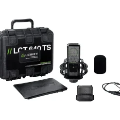 LEWITT LCT 640 TS Multi-Pattern Large-Diaphragm Condenser Microphone With Shockmount Black