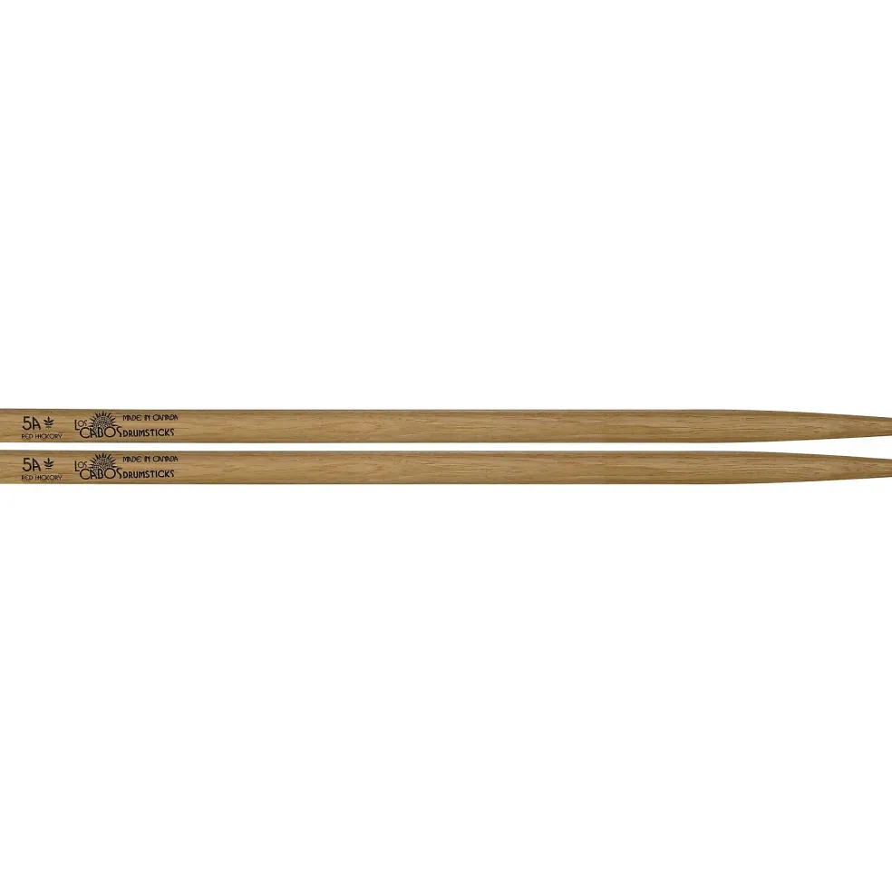 Los Cabos Drumsticks Red Hickory Center Cut Drum Sticks 5A