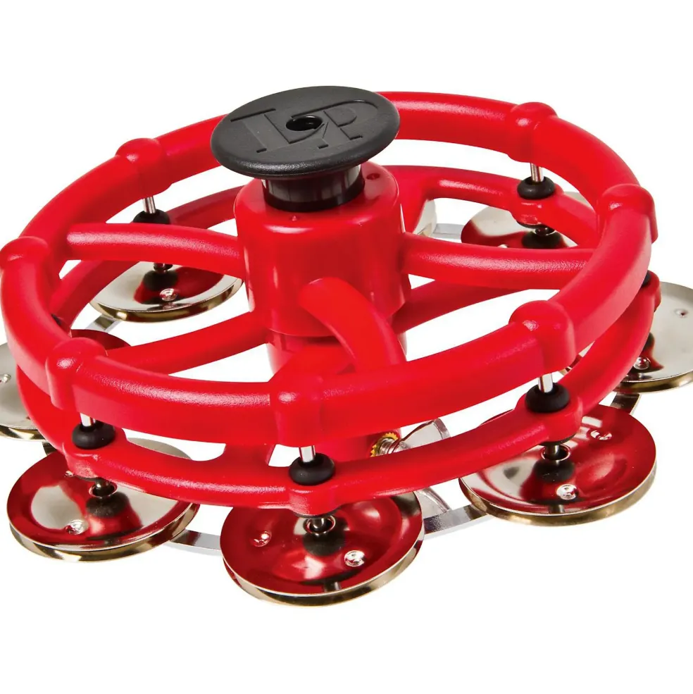 LP Hi-Hat Tambourine with Click Feature Steel Jingles