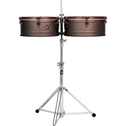 LP LP 60th Anniversary Timbales with Rustic Bronze hardware 14 in./15 in. Antique Bronze Finish