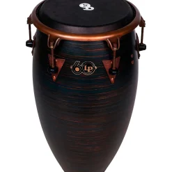 LP LP 60th Anniversary Top Tuning Fiberglass Conga with Rustic Bronze Hardware 12.50 in. Roasted Hazel Finish