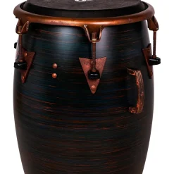LP LP 60th Anniversary Top Tuning Fiberglass Conga with Rustic Bronze Hardware 12.50 in. Roasted Hazel Finish